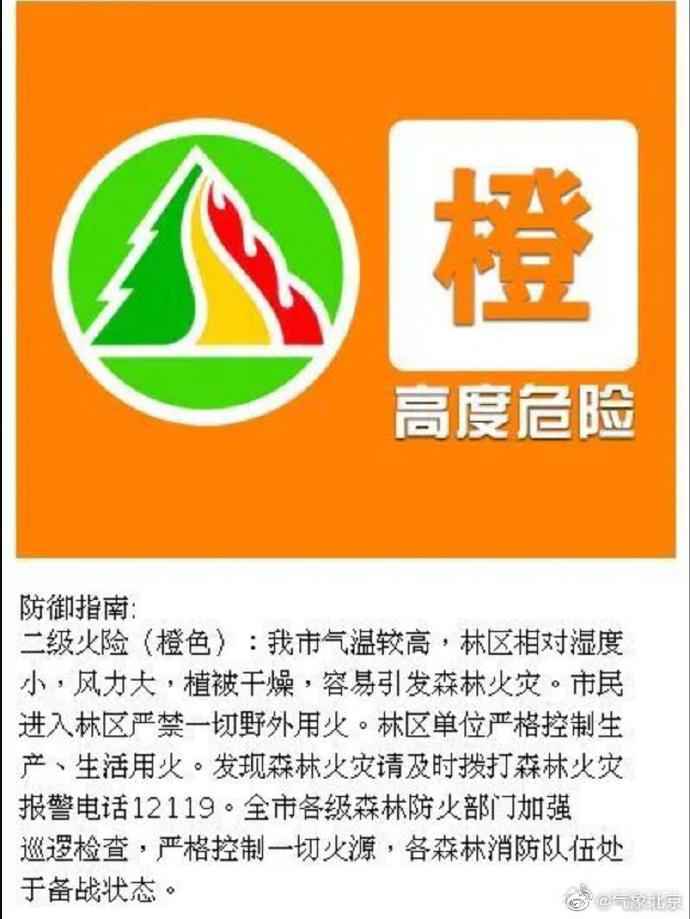 图片来历：北京市气象局官方微博
