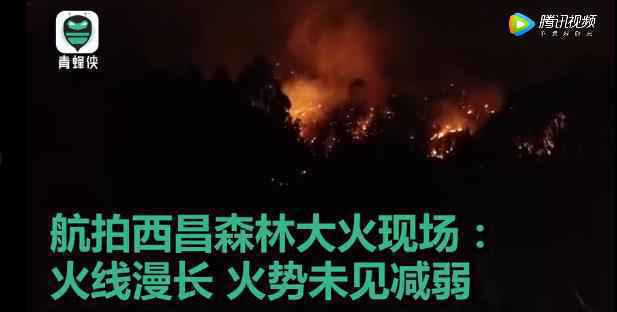 四川凉山州产生丛林大火