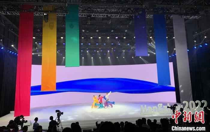 杭州亚运会色彩系统。　郭其钰 摄