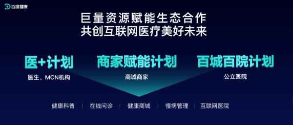 万象大会百度康健连发三大生态扶持打算 百亿流量、十亿现金津贴大夫