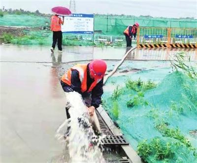 在建项目吹响防汛“集结号”