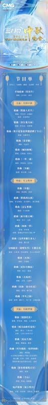 2021央视中秋晚会节目单发布 李宇春刘诗诗等献唱